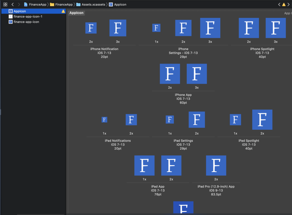Changing App Logo step 1