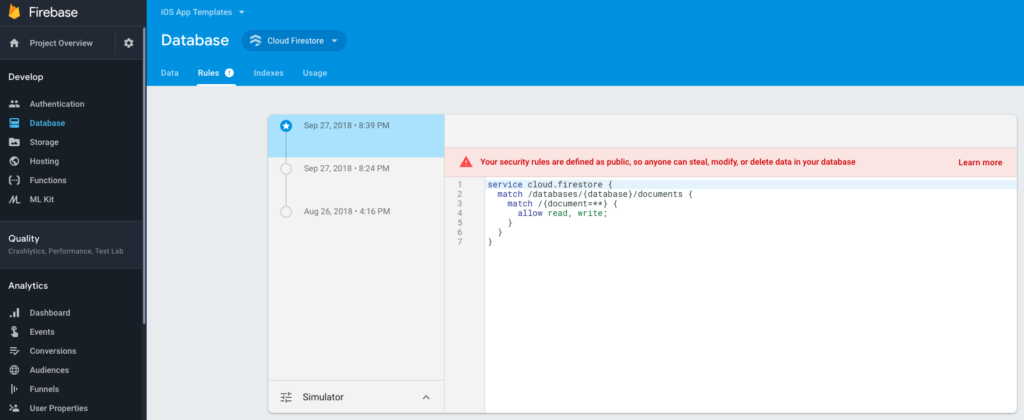 firestore swift ios